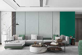 咸宁轻奢风格-客厅