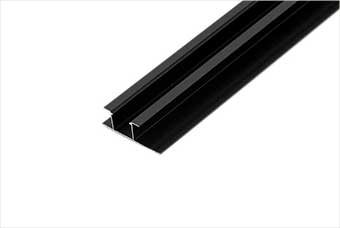 咸宁航空纤维墙咔铝合金带灯中条（哑黑氧化）