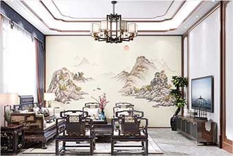 咸宁森佰汇航空纤维墙咔（巴山蜀水）