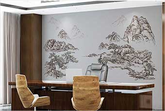 咸宁森佰汇航空纤维墙咔（山水之间）