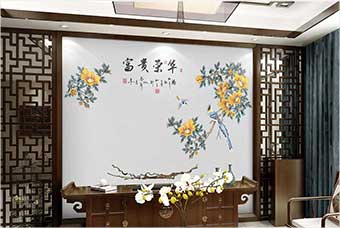 咸宁森佰汇航空纤维墙咔（富贵荣华）