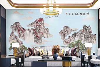 咸宁森佰汇航空纤维墙咔（鸿运当头）